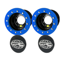 KIT LLANTAS TRASERAS GPS 08X10-8 CP 3+5 MULTICENTRO CON AROS Y TAPAS