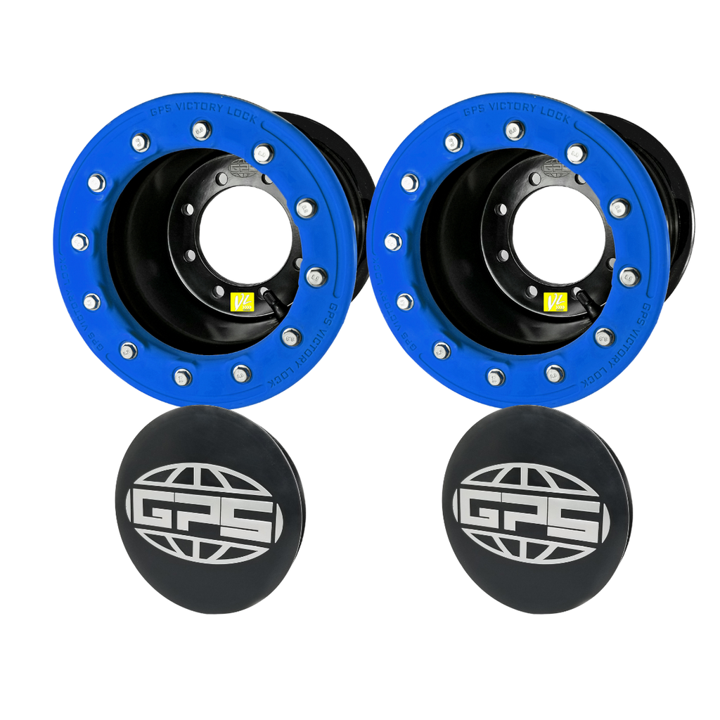 KIT LLANTAS TRASERAS GPS 08"x08" CP 3+5 MULTICENTRO CON AROS Y TAPAS