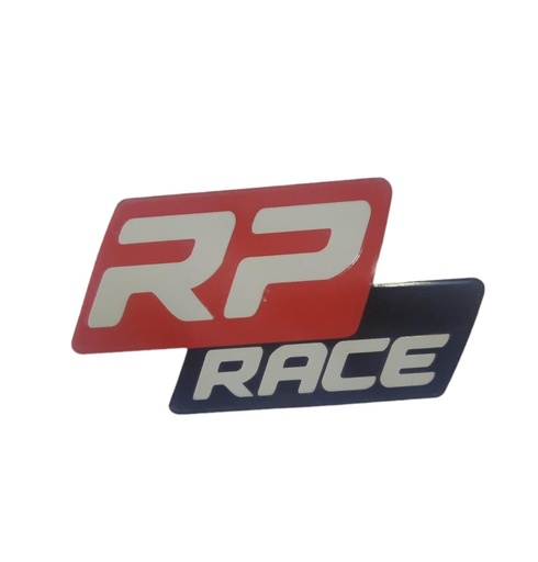 [RP_001] *RP RACE EMBLEMA LAMINA ADHESIVA PARA SILENCIADOR